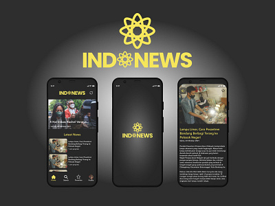 News App Black design figma ui ux