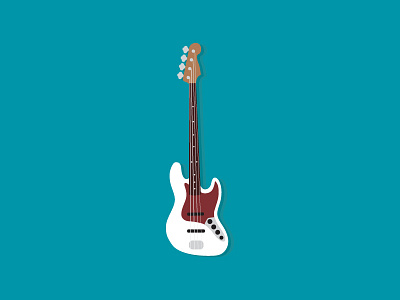 My Bass bass design fender flat illustration music vector