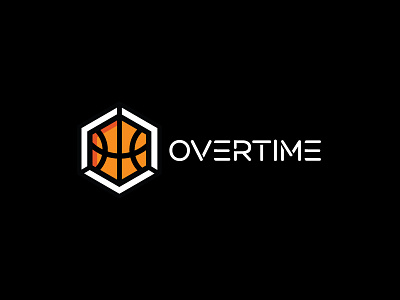 Overtime Logo basketball branding design icon identity logo orange sports training type