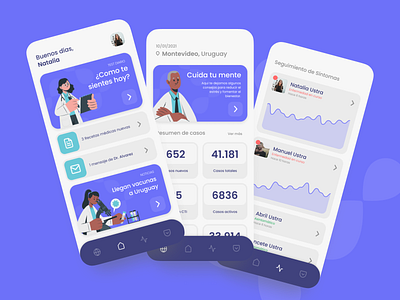 Covid 19 app behance covid dribbble figma illustration interface minimal ui ux