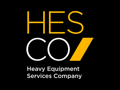 HESCO Heavy Equipment Services Company branding design identity design logo vector