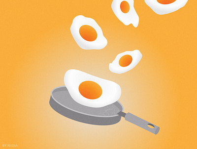 scrambled eggs in a skillet 1 design eggs illustration scrambled