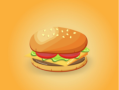 burger burger design illustration logo
