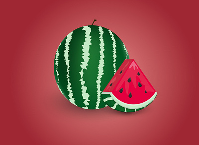 watermelon app design illustration logo vector watermelon