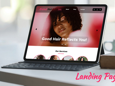 Landing Page for a salon