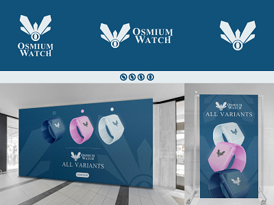 Osmium Watch branding design graphic design logo