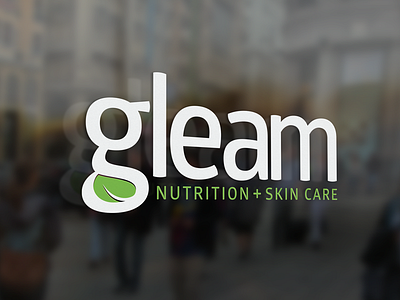 Gleam | Concept health logo nutrition skin care