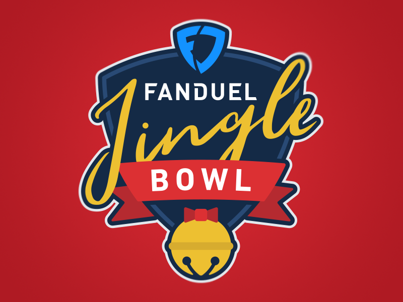 Jingle Bowl Logo holiday sports fantasy logo fanduel