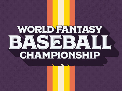 World Fantasy Baseball Championship | Logo 70s baseball fanduel fantasy logo sports