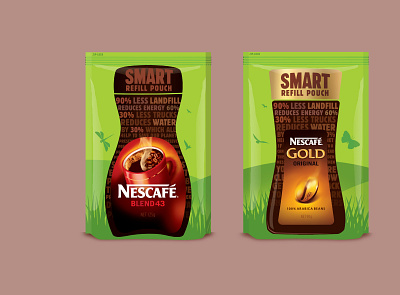 NESCAFE branding coffee drink eco packaging