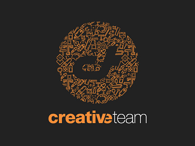 Creative Team Logo contest creative dribbble illustration logo print shot team tools winner