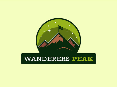 Wanderers Peak Logo design dribbble illustration logo mountain peak shot wanderers