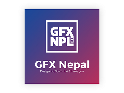 GFX Nepal Logo Design branding clean design graphic design illustration illustrator logo minimal typography vector