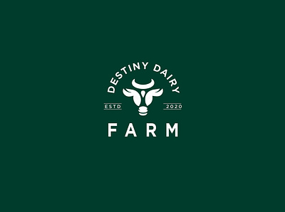 Destiny Dairy Farm Logo Design Concept branding design identity design illustration logo logo design ui vector visual design