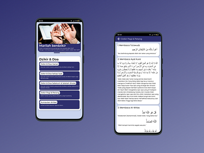 Dzikir & Doa app design ui ux