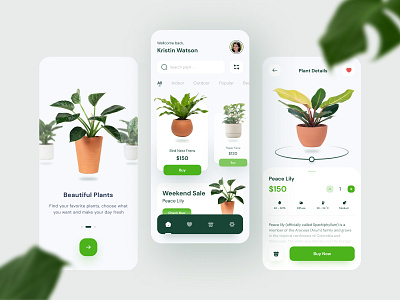 Plant Shop App app design art clean creative design eco exploration garden green mobile plant planting plantshop ui uidesign ux