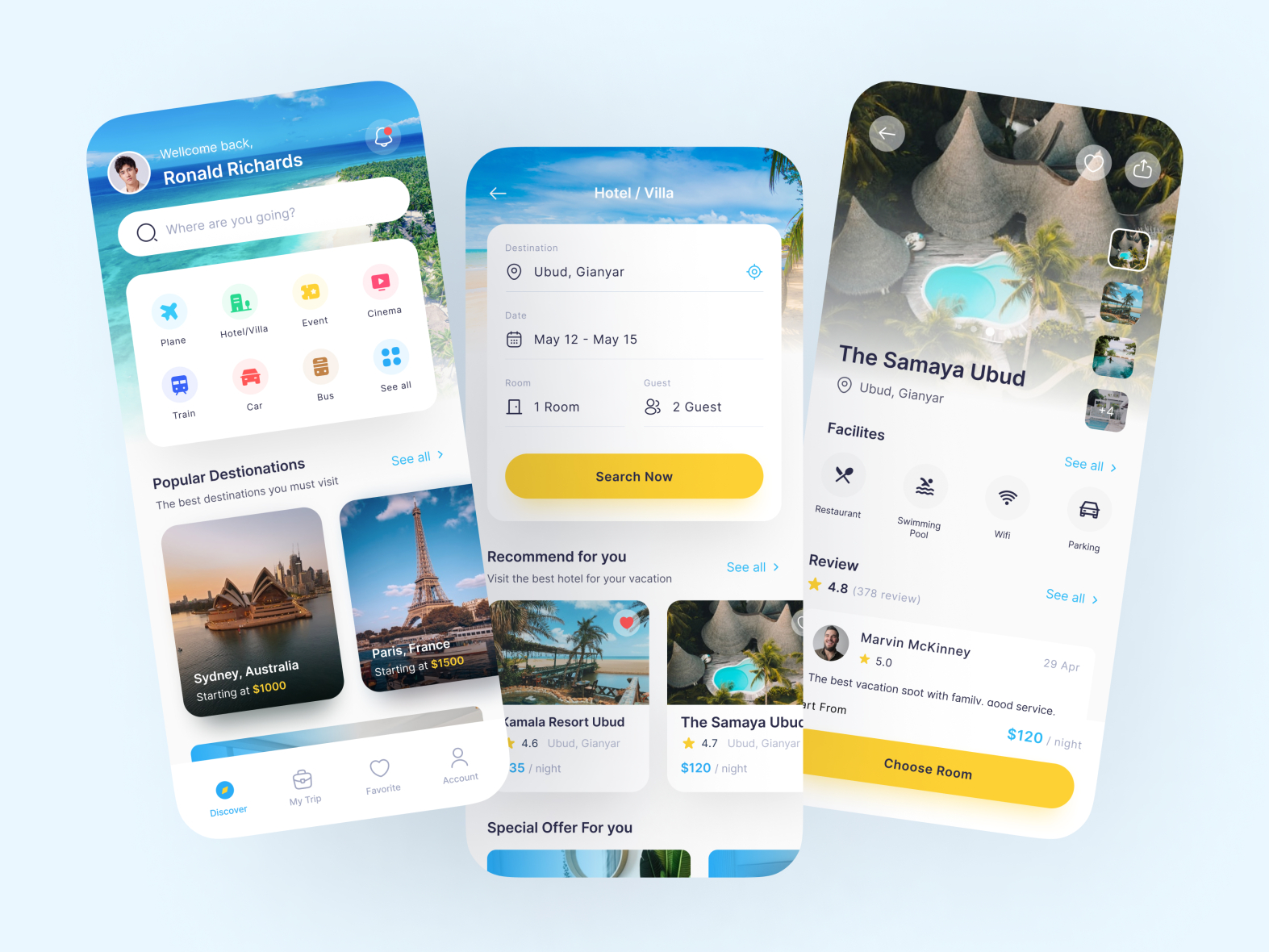 Travel Booking App by Krishnavin on Dribbble