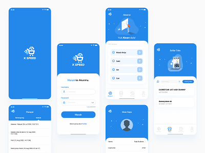 X SPEED app design flat icon illustration minimal type typography ui ux