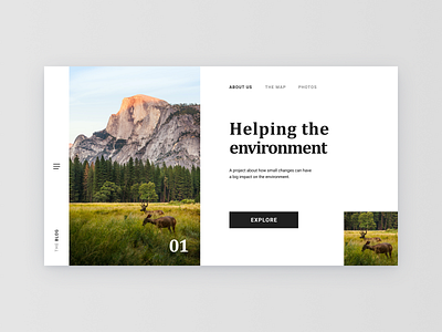 Environment | Blog Title Design blog blog design blogger climate creative environment fresh graphicdesign help homepage landingpage minimal nature outdoor ui uidesign uiux