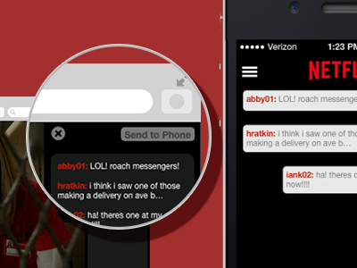 Netflix Phone Chat Feature app desktop mobile netflix reimagine ui user experience user interface ux website