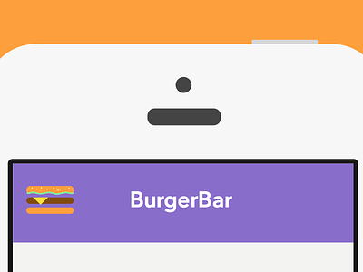 Burgerbar hamburger hamburger menu ios menu menu icon mobile app ui user experience ux