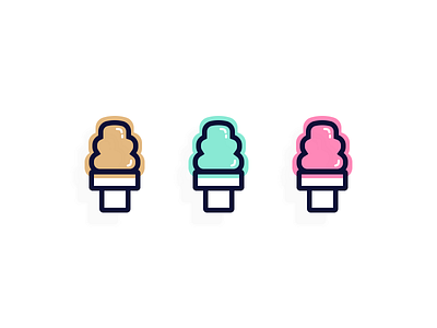 Ice Cream Illustrations desserts food ice cream iconography illustration illustrations