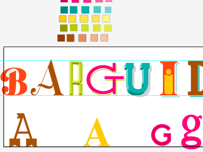 Bar Guide hand lettering illustration typography