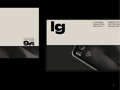 03. black branding design launch logo minimal monochrome portfolio ui website
