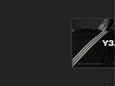 04. adidas black dark design interface minimal modern monochrome ui website