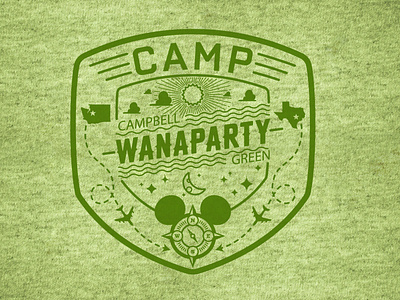 Camp Wanaparty t-shirt graphic