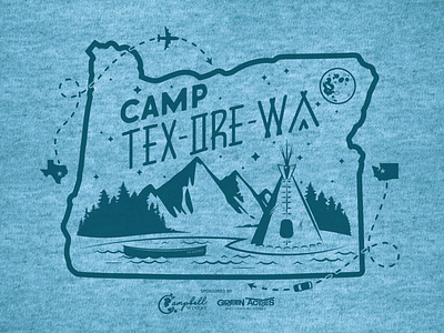 Camp Tex-Ore-Wa t-shirt graphic