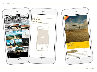 Filmborn® iOS photography app app chad syme interaction design ios iphone product design seattle ui design ux design