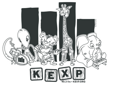 KEXP Animal Band animals band characters illustration kexp music