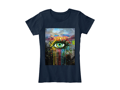 Mezys Women T Shirts Eye Tees