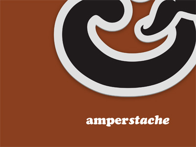 Soon to be a website amperstache amperstand black cooper maroon white