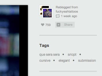 Side bar avatars reblog share sidebar tags