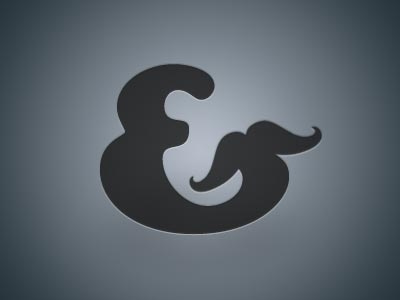 Amperstache ampersand mustache