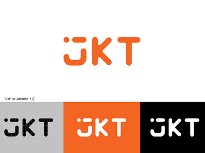 Jakarta branding design flat logo typography vector