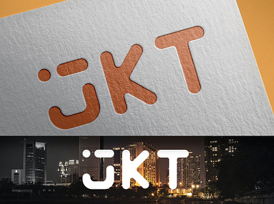 Jakarta branding design flat logo typography vector