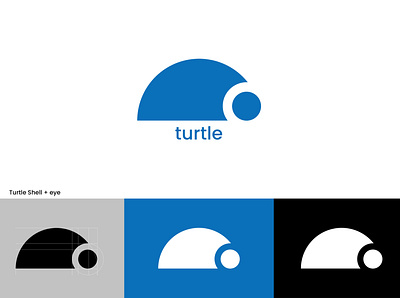 Turtle branding design flat illustration logo vector