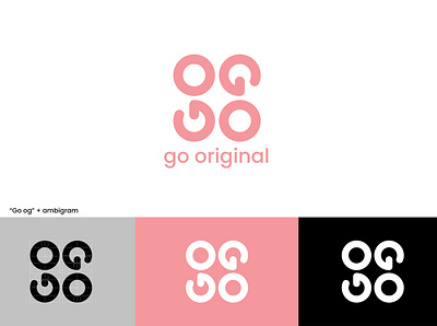 Go original branding design flat illustration logo vector