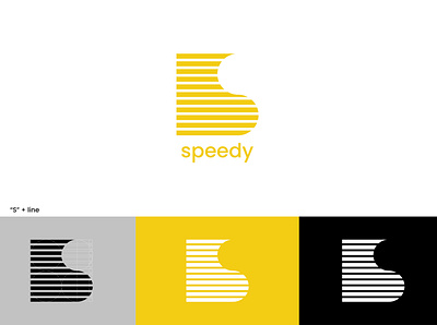 Speedy branding design flat illustration logo vector