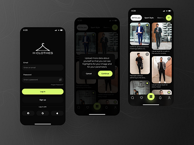 Mobile Clothes App 👕 ai app brand clothes design main mainpage mobile page shop store style ui uiux ux