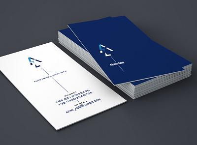 business card branding business card design illustration minimal typography vector