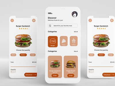 SIMPLE CHECKOUT PROCESS app branding design figma food foodapp graphic design mobile mobileapp mobileappredesign ui uidesign uiux userinterface ux