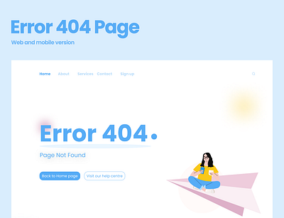 Error 404 page | WEB 404 app branding design error error404 error404page errors graphic design landingpage ui uiux ux