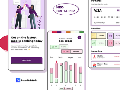 NEOBRUTALISM UI | FINTECH