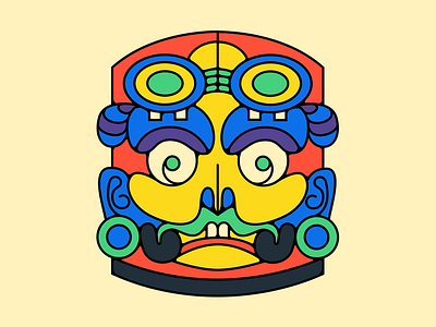 Mayan colors design art drawing illustration mayan vector