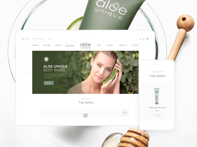 Aloe Unique beauty capetown cream minimal online shop skincare wellness