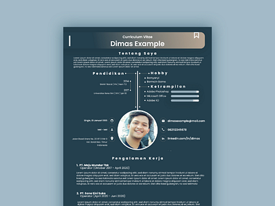 Curriculum Vitae Dark Blue curriculumvitae cv